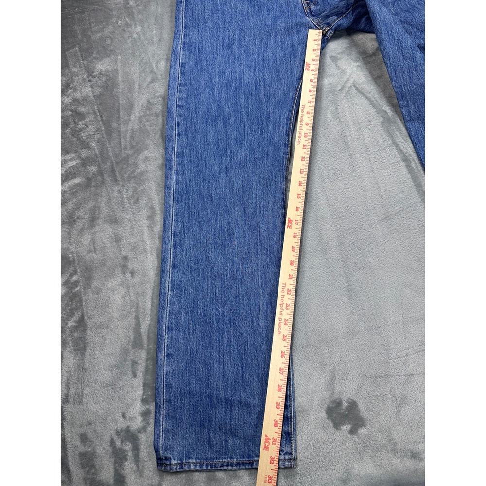 Levis 501 Original Fit Mens Jeans 38x34 Blue Denim Straight Leg Button Fly NEW - Picture 3 of 13